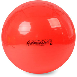 Гімнастичний м'яч Pezziball 75 см червоний з насосом Pezzi, фітнес-м'яч для тренувань та йоги