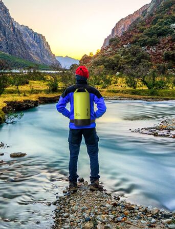 Водонепроникний мішок Glymnis 20L Dry Bag - мішок для активного відпочинку, плавання, кемпінгу (світло-зелений)