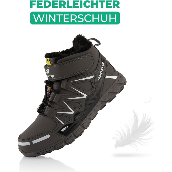 Черевики для піших прогулянок для жінок та чоловіків, зимові, з підкладкою, сірі та білі (43 EU)