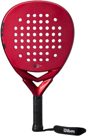 Дитяча падельна ракетка Wilson Bela Junior V2, скловолокно/EVA, червона/чорна, 4'