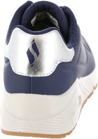 Кросівки жіночі Skechers UNO Shimmer Away Navy/Rosegold (42 EU) з Durabuck, Duraleather та сітки