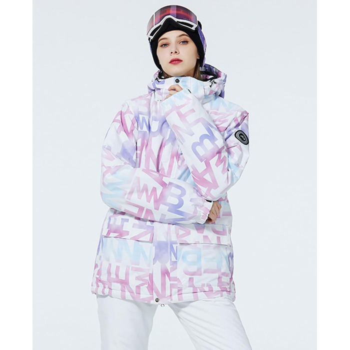 Жіночий гірськолижний костюм HOTIAN 2 частини: куртка та штани. Теплий водонепроникний гірськолижний комплект для сноубордингу та катання на лижах. Розмір XL. Модель 304+BK