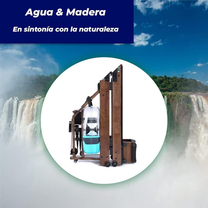 Дерев'яний складаний тренажер для веслування CF для дорослих, унісекс, з LCD-дисплеєм та регульованим опором, 2130 x 520 x 560 мм