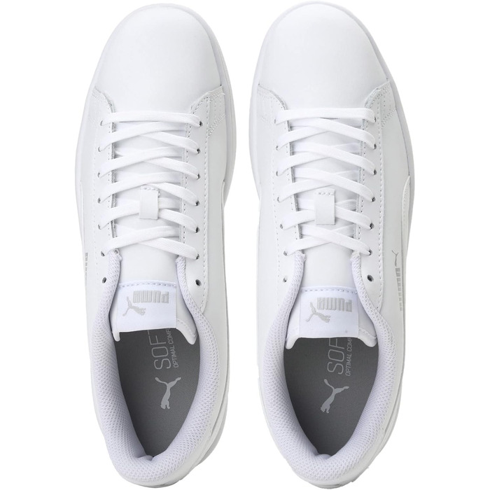Кросівки Puma Smash V2 LS унісекс, білі (Puma White), розмір 42.5 EU