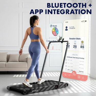 Бігова доріжка-компакт Squatz 2-in-1 Walking Pad, чорна