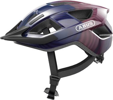 ABUS Stadthelm Aduro 3.0 – спортивний шолом для міста та туризму, розмір L (58-62 см), фіолетовий, стильний дизайн, для їзди на велосипеді та верхової їзди