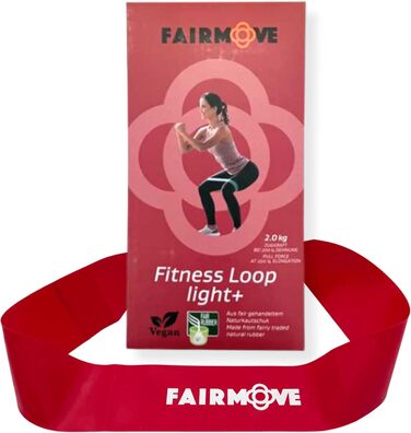 Еластичні стрічки FAIR Move для фітнесу та йоги, 100% натуральний латекс, 2 кг (червоний)