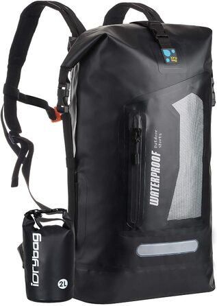 Водонепроникний рюкзак IDRYBAG Dry Bag 30L: сухий, плаваючий, для подорожей, каякінгу, чорний