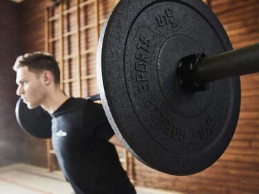 Гумові олімпійські диски GORILLA SPORTS 2x25 кг, 50 мм, для штанги