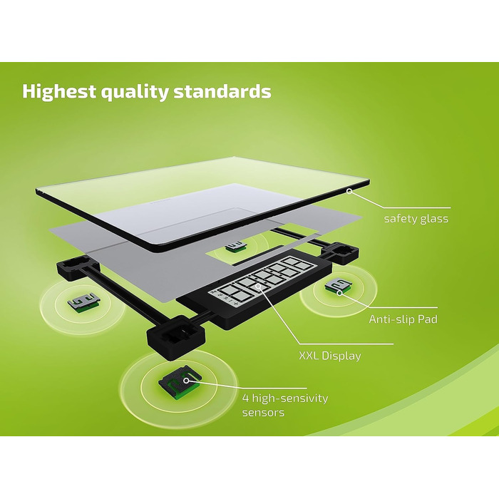 Електронна вага Soehnle Style Sense Comfort 600 для людей, LCD-дисплей, до 200 кг, безпечна платформа