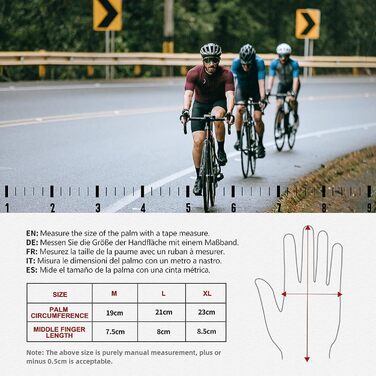 Рукавички для велосипеда для чоловіків та жінок: MTB, тренувальні, для шосе та гірського велосипеда, напівпальцеві, літні, чорний колір, розмір M