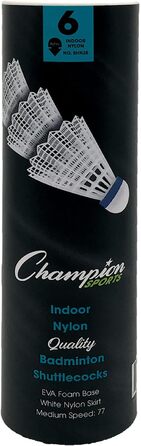 Волан Champion Sports Nylon Indoor XXL синій для бадмінтону в приміщенні