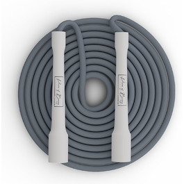 Скакалка POWER OF BOXING: для фітнесу, кардіо, спалювання жиру, боксу, MMA та кросфіту. Довговічний та легкий, сірий