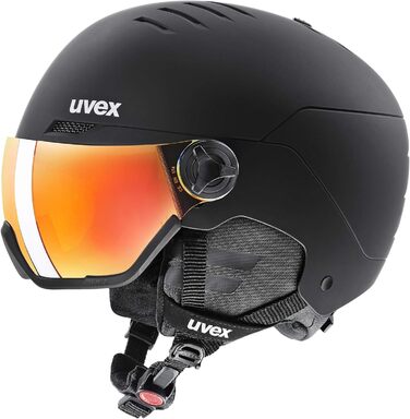 Лижний шолом Uvex Wanted Visor з візором, матовий синьо-чорний, розмір 58-61
