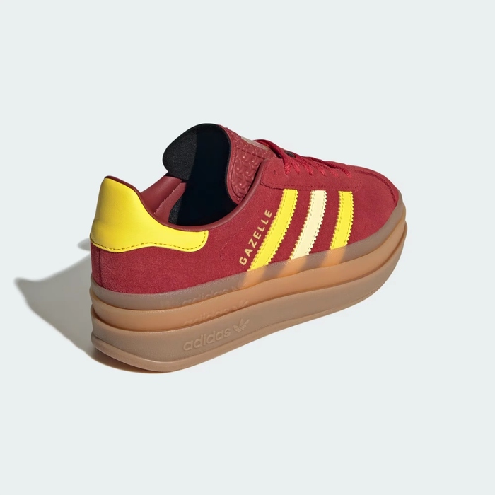 Жіночі кросівки Adidas Gazelle Bold (червоні) на платформі, JR5953, 38
