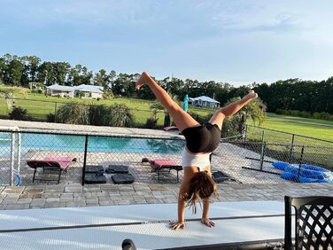 Надувна гімнастична килимок VOFiTNY товщиною 10/20 см, 3/4/5/6 м для дому, парку, води, йоги