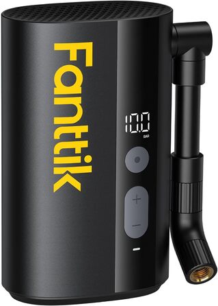 Електрична велосипедна помпа Fanttik X9 Ace Mini, акумуляторна, 150 PSI, швидке накачування, для Presta і Schrader вентилів, підходить для шосейних, гірських, електровелосипедів та міських велосипедів