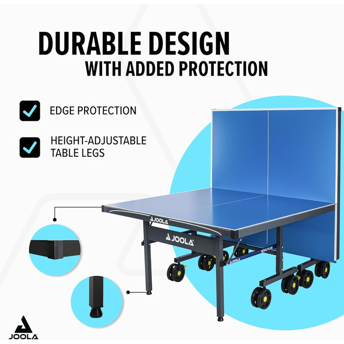 Стол для настільного тенісу JOOLA Nova Pro Plus – Outdoor, складний, з сіткою та регулюванням висоти