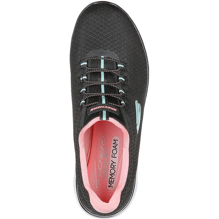 Кросівки жіночі Skechers Summits Black Mesh Pink (40 EU) - дихаючі спортивні