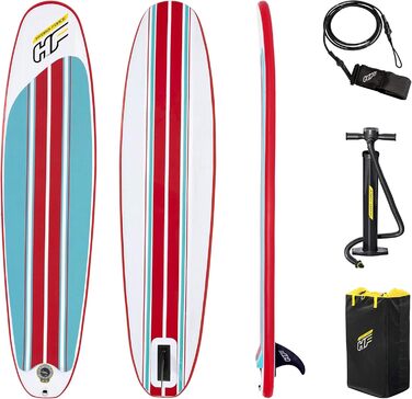 Надувний SUP-борд HYDRO FORCE Compact Surf 8' x 22'' x 3'' для Stand-Up Paddling, Multicolor