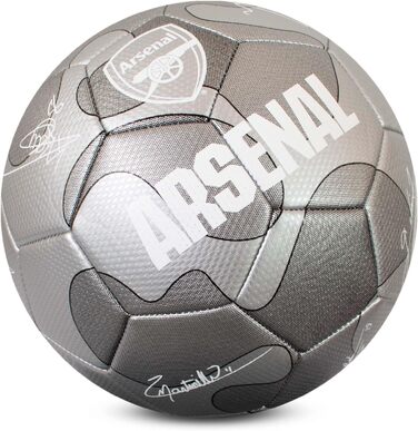 Офіційний футбольний м'яч Arsenal F.C. Silver Camo, розмір 5, для тренувань і матчів, колекційний, для дітей і дорослих