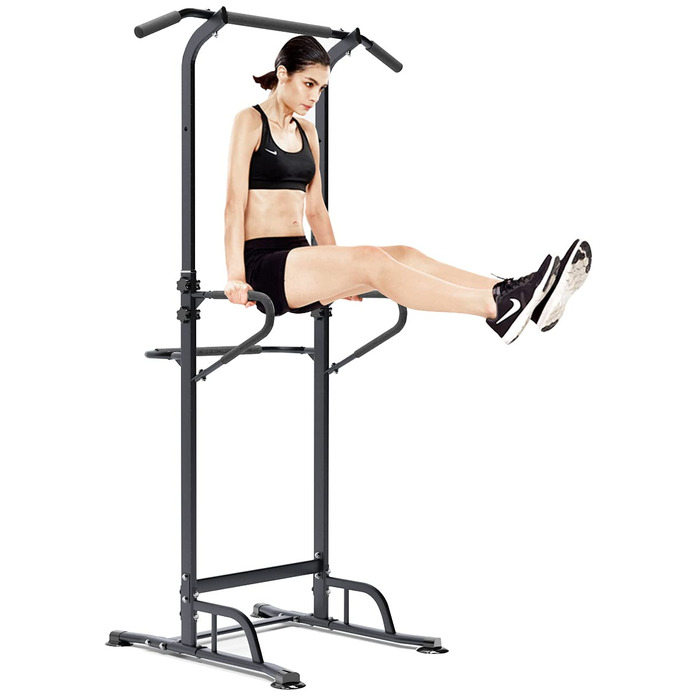 Силовий комплекс SogesGame Power Tower: регульований турнік, бруси та станція для вправ з антиковзаючою базою для тренувань вдома