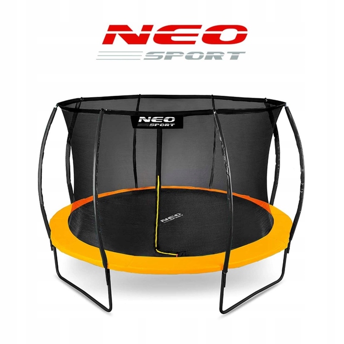 Садовий батут Neo-Sport 12ft/374см з внутрішньою сіткою та профільним каркасом