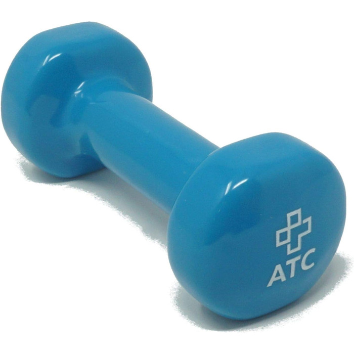 Вінілові гантелі 1 кг, 1 пара ATC Handels GmbH для фітнесу, аеробіки, реабілітації та силових тренувань