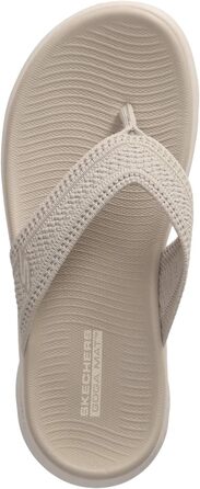 Шльопанці Skechers для жінок (42 EU, Бежевий колір)