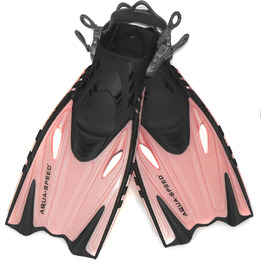 Дитячі регульовані ласти Aqua Speed Bounty Pink 32-37 для плавання і снорклінгу