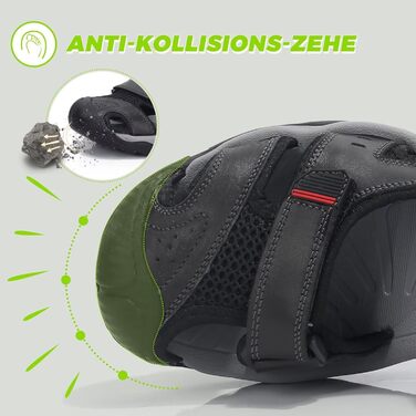 Чоловічі спортивні сандалії VisionReast для хайкінгу та активного відпочинку. Чорні сандалі для туризму та подорожей, 41 EU, з клямкою.