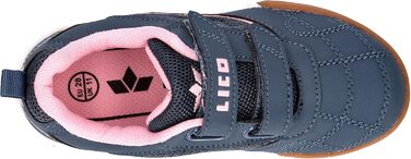 Дитячі спортивні зала спортивні черевики Lico Sloan (28 EU, сірий, рожевий)