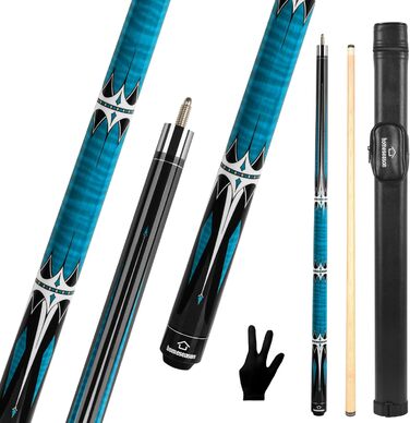 Біліардна кий HomeSeason 57'' - професійна, низька дефлекція, з сумкою