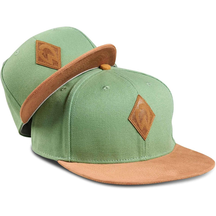 Набір кепок Soubuddy для батька та сина (2 шт.) — Сімейний комплект бейсболок Snapback для чоловіків та дітей, сірий та зелений (Werder Bremen), One Size та розмір M