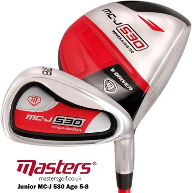 Дитячий гольф-набір Masters Golf MC-J 530, 5-8 років, правша, чорний/червоний