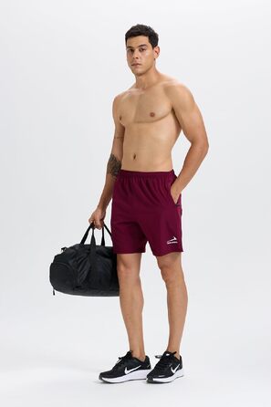 Чоловічі спортивні шорти Rane Sports з кишенями на блискавці — легкі та дихаючі для бігу, фітнесу та активного відпочинку, колір Windrot, розмір L