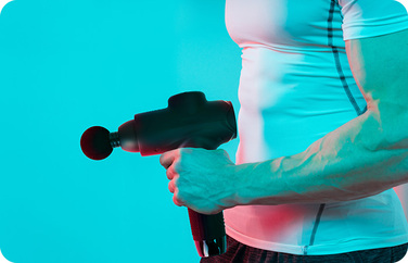 Перкусійний масажер Herz Medical — масажний пістолет для спини, стоп та всього тіла