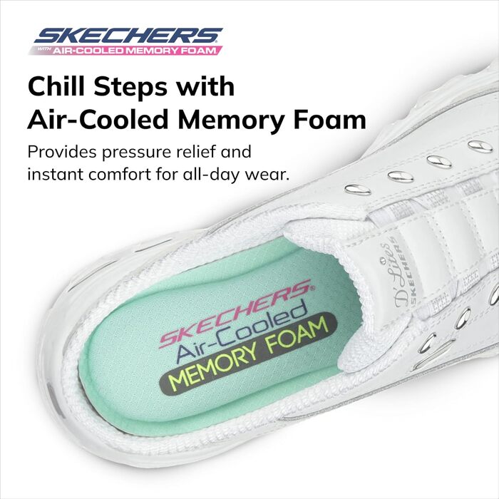 Кросівки жіночі Skechers D'Lites Bright Sky білі 40 EU