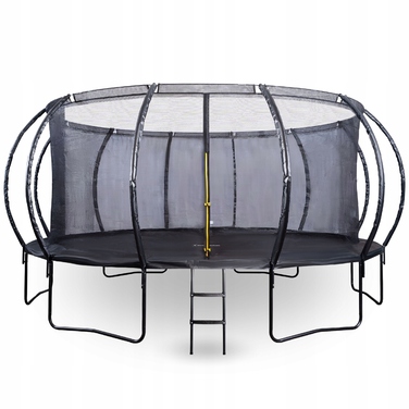 Садовий батут Hypermotion з сіткою та драбиною, 16ft (487 см), навантаження 150 кг, XXL