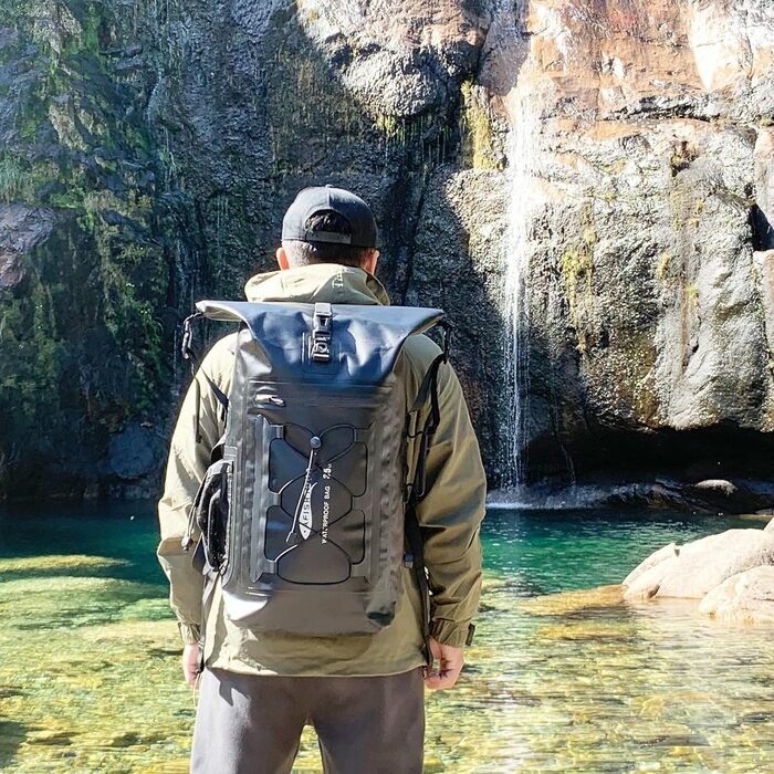 Водонепроникний рюкзак Dry Bag 35L для каякінгу та рафтингу (Чорний)