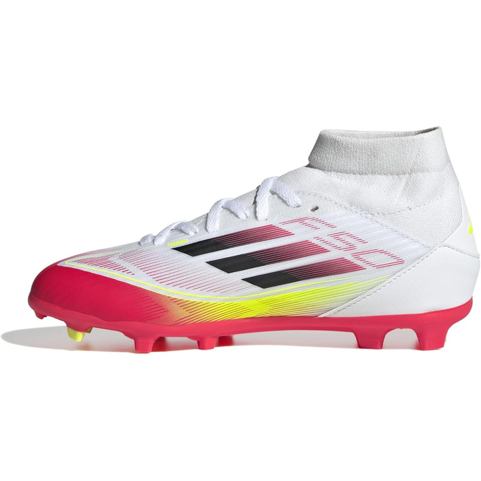 Дитячі футбольні бутси adidas F50 League Mid FG/MG - Білі, Чорні, Жовті (28 EU)