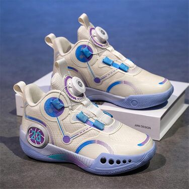 Дитячі баскетбольні кросівки Mateju, High Top, фіолетові, для занять на вулиці, антиковзаючі, дихаючі