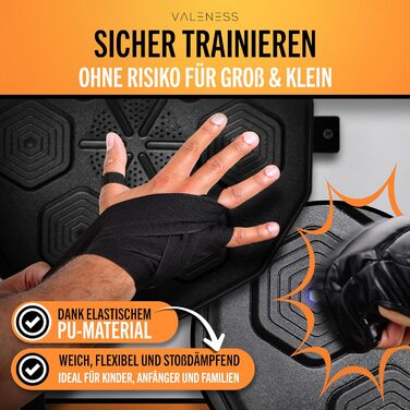 Музична бокс-машина VALENESS® - Smart Box Machine з LED, бокс-автомат для дому, з боксерськими рукавичками. Ідеальне боксерське тренування для дітей та дорослих.