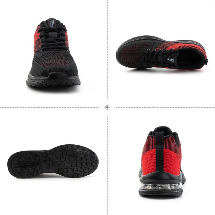 Кросівки для бігу Hitmars - спортивні, дихаючі, для чоловіків та жінок, для фітнесу, джогінгу, аутдору. Розміри EU 36-48. Кольори: чорний, сірий, блакитний, червоний.