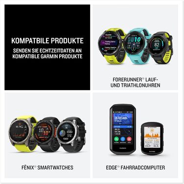 Гармін HRM 600 - нагрудний датчик серцевого ритму з вимірюванням точних даних про частоту серцевих скорочень та HFV, кроків, швидкості та відстані, до 2 місяців роботи від акумулятора, розмір M-XL