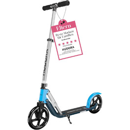 Самокат HUDORA BigWheel Pure алюмінієвий, складаний, для дорослих і підлітків, до 100 кг, з підніжкою, регульований кермо