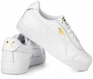 Жіночі спортивні кросівки PUMA Roma Feminine, білі, шкіряні, р. 37