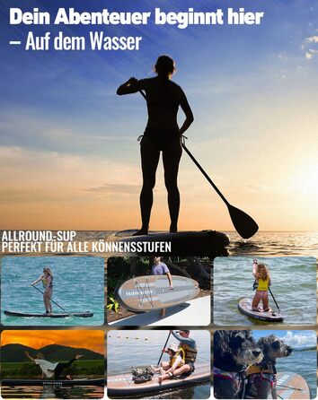 Надувний SUP-борд BEYOND MARINA 2-в-1 з сидінням, аксесуари, 320x81x15 см, білий