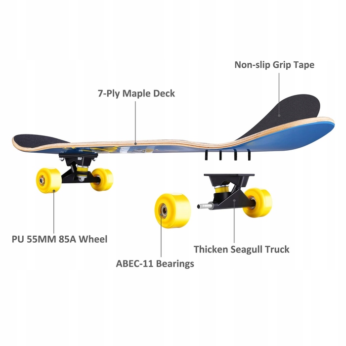 Скейтборд у зборі WeSkate, 79x20 см
