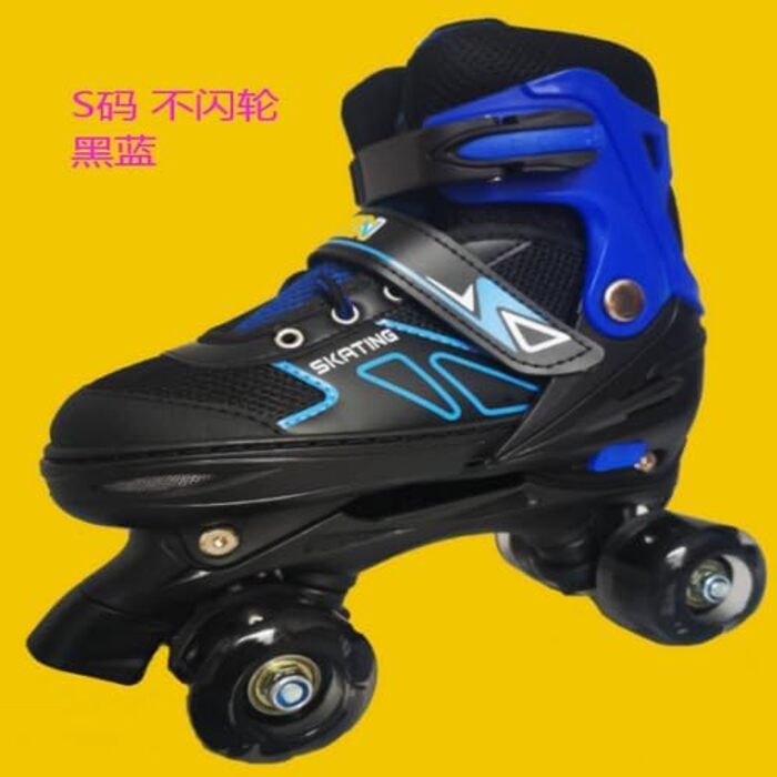 Інлайнери для дітей та дорослих: ролики для катання на роликах з великими колесами 76 мм, регульовані ролики для безпечного катання на вулиці, подарунок для дітей та підлітків, розмір M, червоно-чорний